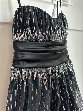 Speckless Back Dress with Sequins